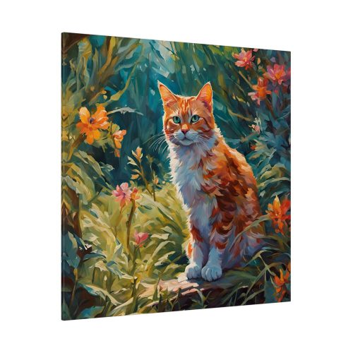 Watercolor Image of Ginger Cat Standard Canvas