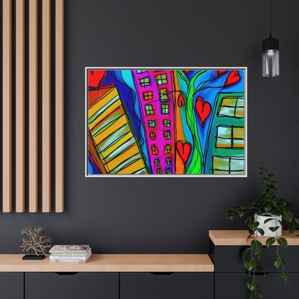 880158275990163286_2048.jpeg City Doodle Framed Canvas