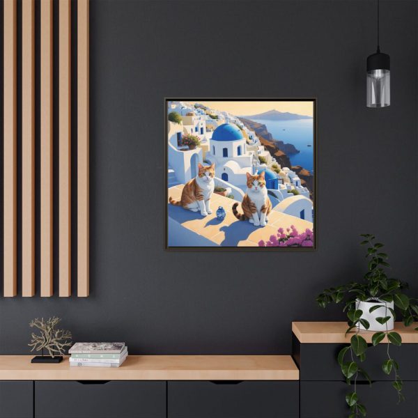 8905020275494121265_2048.jpeg Ginger Cats In Greece Framed Canvas