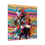 Three African Musicians Performing Standard Canvas