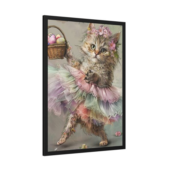 9011334305279871289_2048-1.jpeg Easter Ballerina Cat Art Print Framed Poster