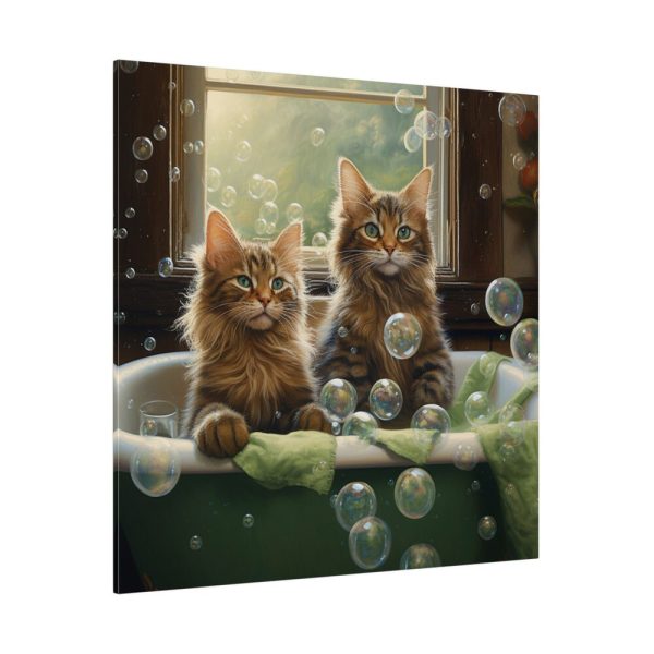 9023221729721561600_2048.jpeg Cats Taking Bubble Bath Standard Canvas