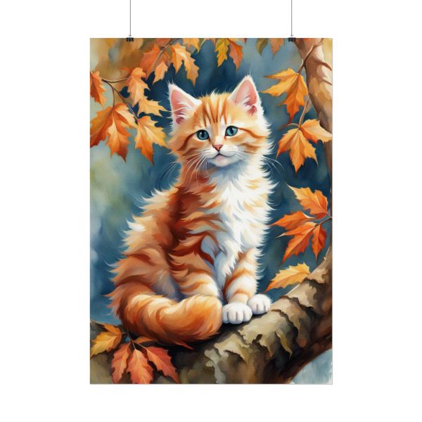 9025621461735786216_2048.jpeg Fluffy Kitten In Tree Poster