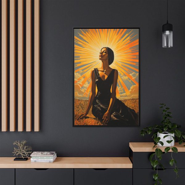 9047798855119918318_2048.jpeg Beautiful Woman Retro Style Fashion Framed Canvas