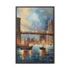 9106632086040950898_2048.jpeg Brooklyn Bridge Painted Art I Framed Canvas