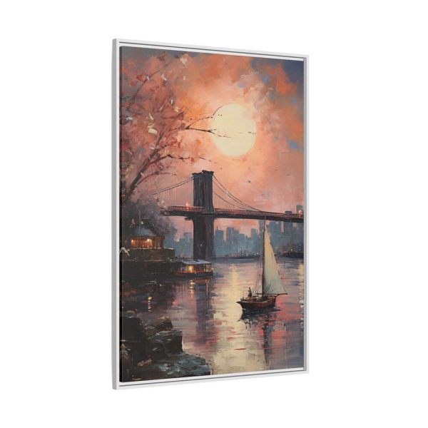 9117552644930532962_2048.jpeg Brooklyn Bridge Painted Art II Framed Canvas
