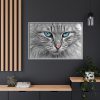9118279126359479813_2048.jpeg Cat Face Framed Canvas