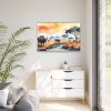 Africa Savanna Water Buffalo Framed Canvas