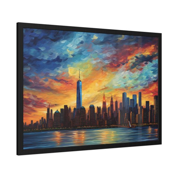 9195447060710518895_2048-1.jpeg New York Cityscape Painting I Framed Poster
