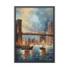 923718858321002505_2048-1.jpeg Brooklyn Bridge Painted Art I Framed Poster
