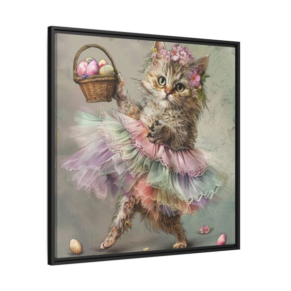 9436728989124800407_2048.jpeg Easter Ballerina Cat Art Print Framed Canvas