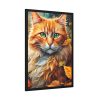 9439386873373327584_2048.jpeg Ginger Cat in Autumn Framed Poster