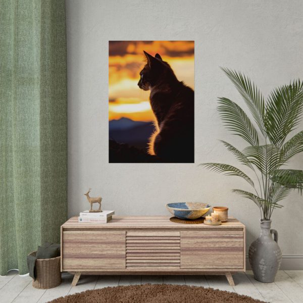 9464623225177877295_2048.jpeg Sunset Kitty Art Poster
