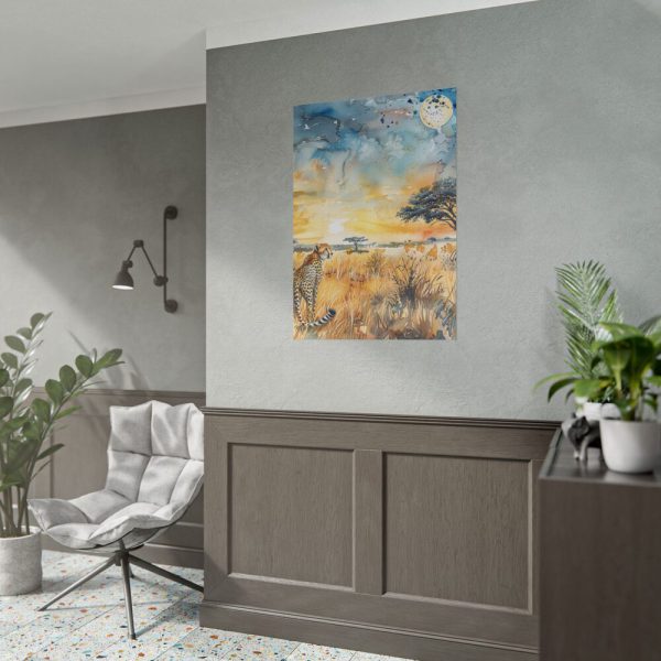 Savanna Watercolor Landscape Poster