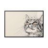 9490298396829555979_2048.jpeg Cat Face Art Framed Canvas