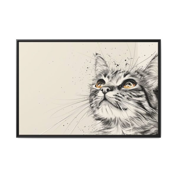 9490298396829555979_2048.jpeg Cat Face Art Framed Canvas