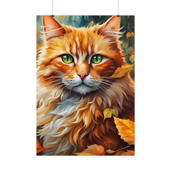 9585826800998919230_2048.jpeg Ginger Cat in Autumn Poster