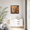 9626789108951554715_2048.jpeg Ginger Cat in Autumn Framed Canvas