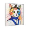 9665123971238952382_2048.jpeg Nautical Sailor Cat Art Framed Canvas
