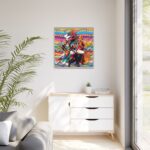 Three African Musicians Performing Framed Canvas - Image 11