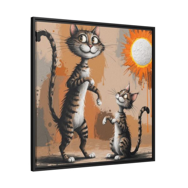 9778777020435697511_2048.jpeg Cute Cat Characters Art Print Framed Canvas