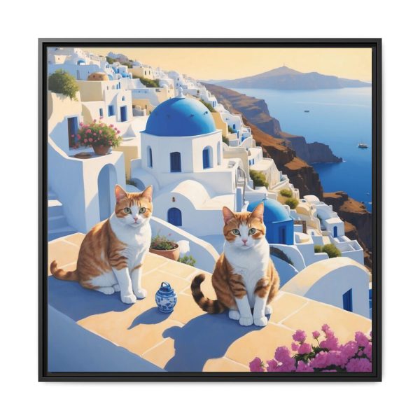 9787385870993960399_2048.jpeg Ginger Cats In Greece Framed Canvas