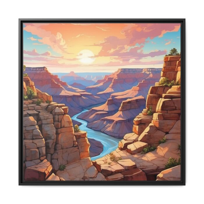 Grand Canyon Arizona Art Framed Canvas - Image 2
