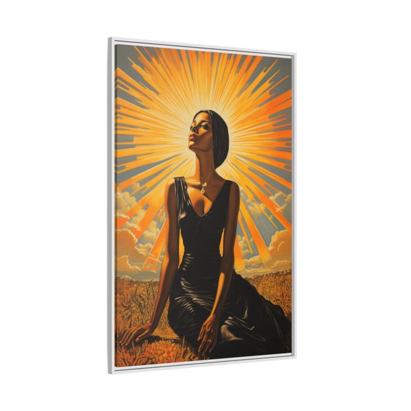 9960875678417709083_2048.jpeg Beautiful Woman Retro Style Fashion Framed Canvas