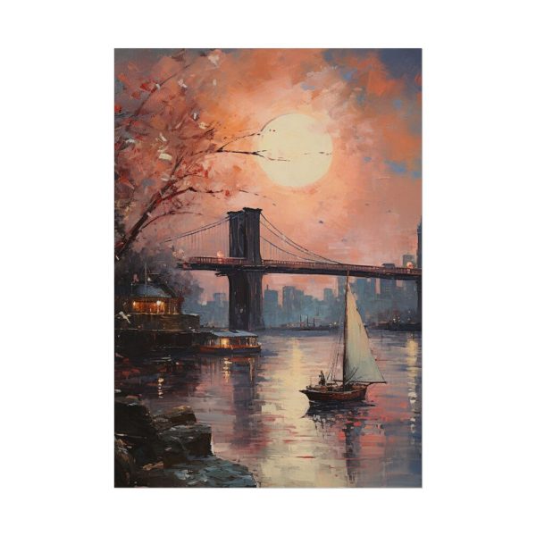 9994265304173517277_2048.jpeg Brooklyn Bridge Painted Art II Poster