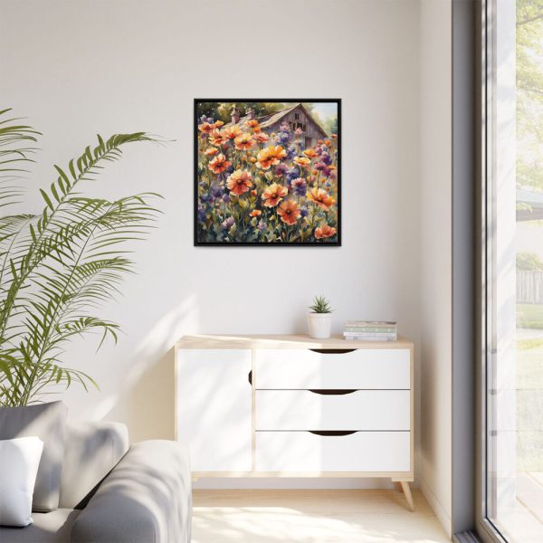 10067257439994794943_2048.jpeg Cottage With Meadow Flowers Framed Canvas