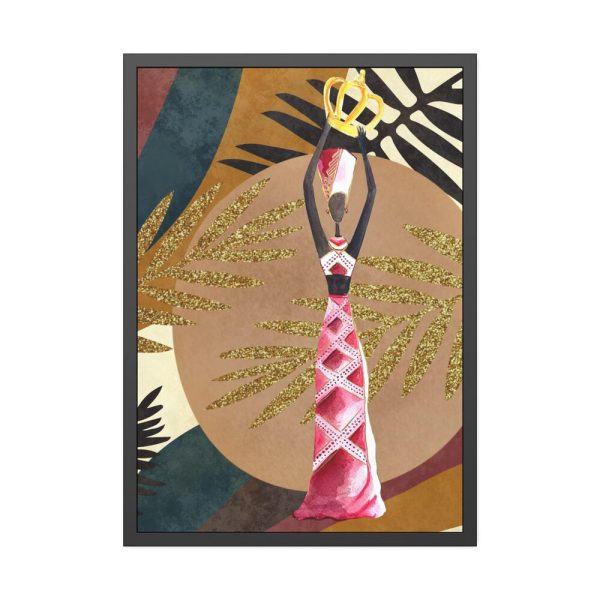 10134845135465335210_2048.jpeg Boho Tropical Africa Woman Framed Poster