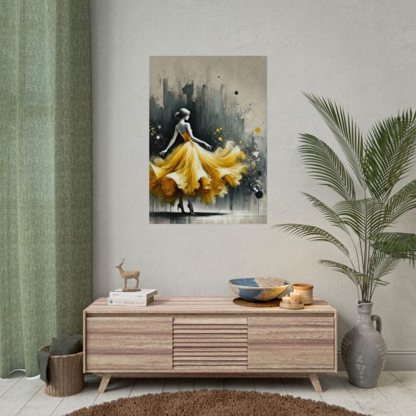 10146342950397016759_2048.jpeg Graceful Woman in Bright Yellow Dress Poster