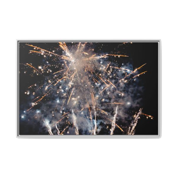 10156124344053939712_2048.jpeg Fireworks for New Year Framed Canvas