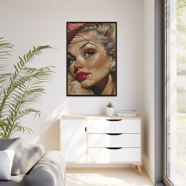 10316912758128323672_2048.jpeg Vintage Glamor Portrait Framed Canvas