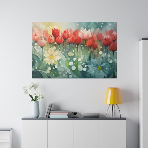 Flower Field of Tulips Standard Canvas