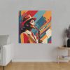 Beautiful Black Woman Jazz Musician Standard Canvas