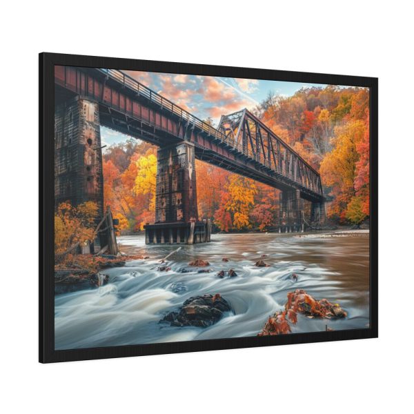 Autumn Bridge Art II Framed Poster