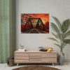 Autumn Bridge Art I Poster
