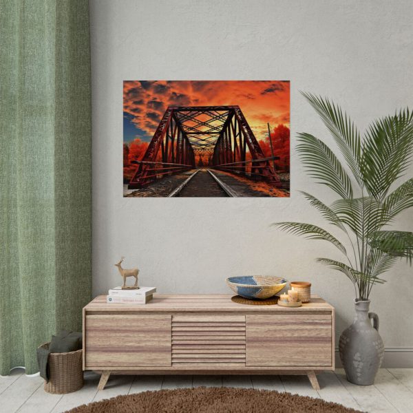 Autumn Bridge Art I Poster