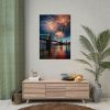 Brooklyn Bridge NYC Fireworks Poster