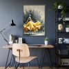 10767196365383783443_2048.jpeg Graceful Woman in Bright Yellow Dress Framed Poster