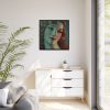 10786109420640215320_2048.jpeg Head of Girl With Long Blonde Hair Framed Canvas