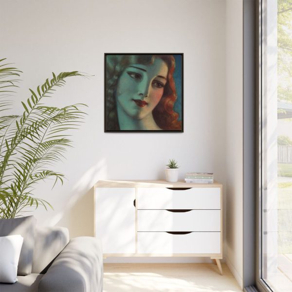 10786109420640215320_2048.jpeg Head of Girl With Long Blonde Hair Framed Canvas