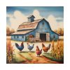 1080207101062352766_2048.jpeg Barn Farm With Chickens Standard Canvas