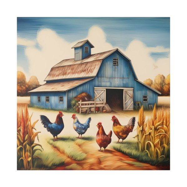 1080207101062352766_2048.jpeg Barn Farm With Chickens Standard Canvas