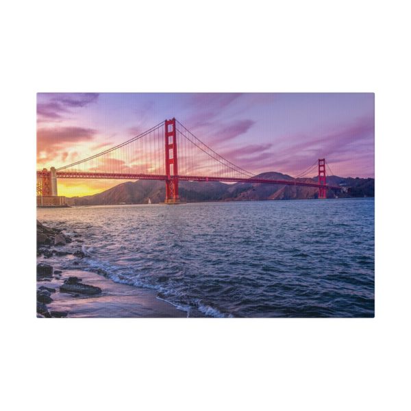 10865983679133051233_2048.jpeg Sunset Over Golden Gate Bridge Standard Canvas