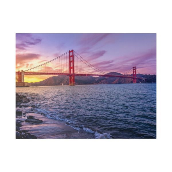 10883177377938838838_2048.jpeg Sunset Over Golden Gate Bridge Standard Canvas