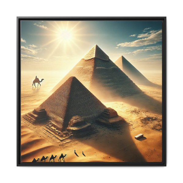 10890511611547144769_2048.jpeg Pyramids in Sunset Framed Canvas