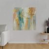 Textured Vertical Brushstroke Effect Standard Canvas