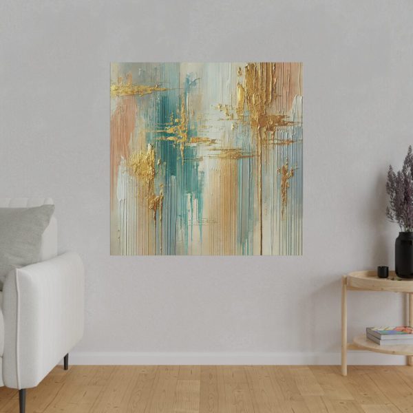 Textured Vertical Brushstroke Effect Standard Canvas